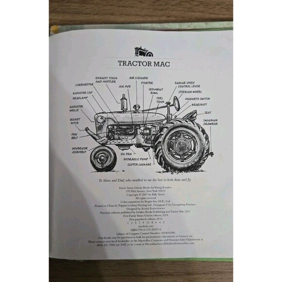 Tractor Mac Lot Of 2 Builds A Barn & Learns to Fly Hardcover By Steers, Billy - Picture 8 of 13